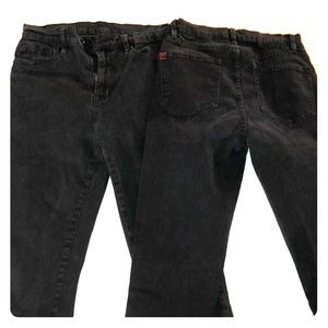 High rise black jeans